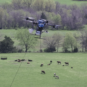 AT&T 5G Drone Flying COW