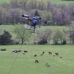 AT&T 5G Drone Flying COW