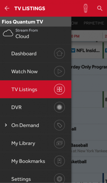 Fios TV streaming mobile app
