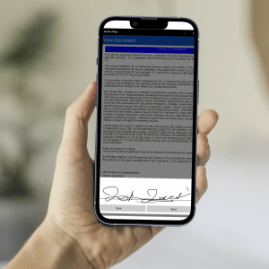 Innovative Systems Insight Series eSign on Mobile Phone