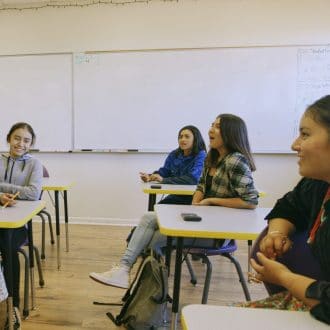 Native American Students in Classroom