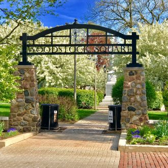 Woodstock Square IL in the Spring