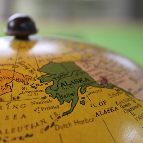 alaska on a map