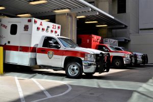 ambulance at hospital