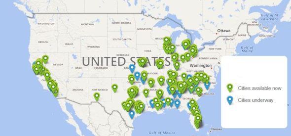 At T Fiber Future Map Att Fiber Gigabit Map - Telecompetitor