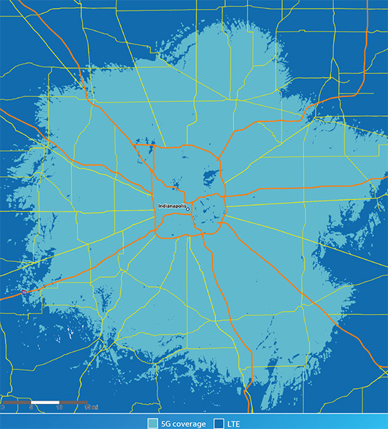Карта покрытия 5г