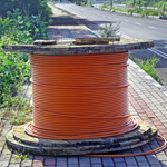 fiber optics spool
