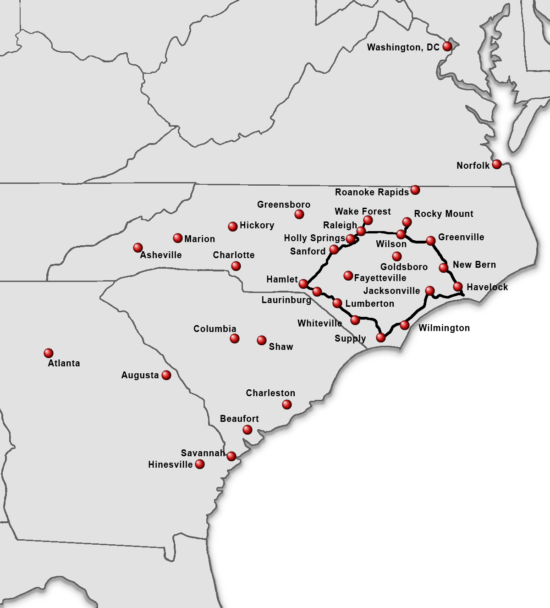 Clarity Network Map (Source: Clarity website)