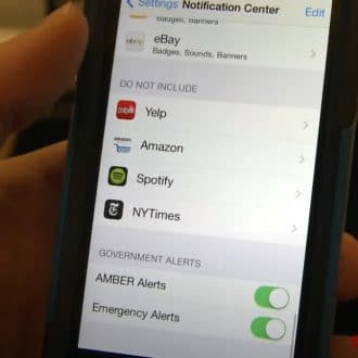 emergency alert notifications