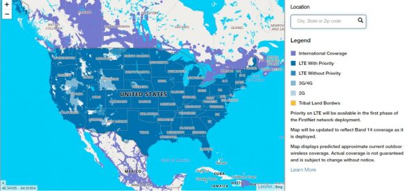 FirstNet network map