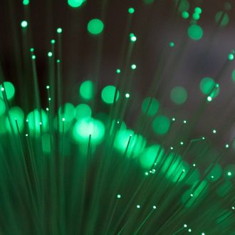 green fiber optics
