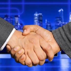 handshaking in agreement