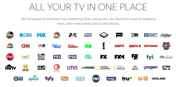 Hulu vMVPD channel line up