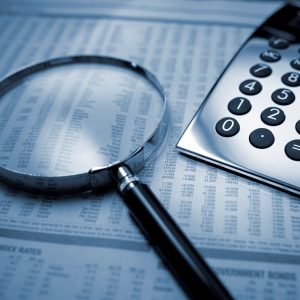 Calculator and Magnifying Glass
