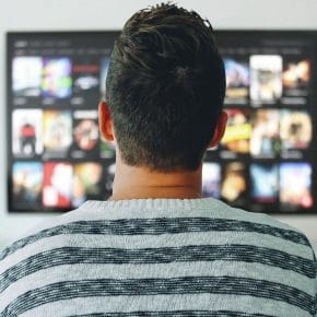 man watching TV (1)