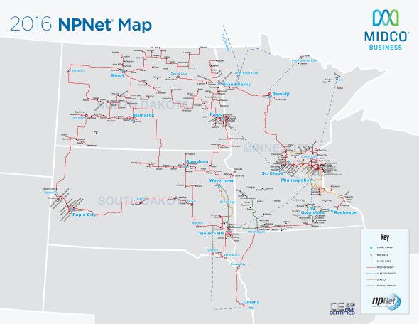 Northern Plains Network Map
