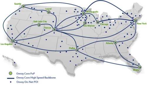 onvoy network map