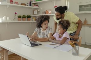 children doing homework