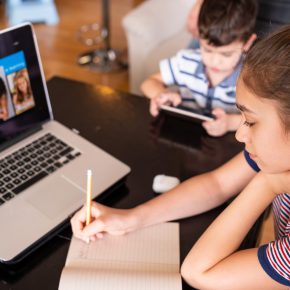 Kids on computer