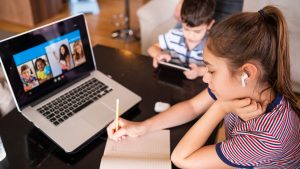 Kids on computer