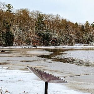 Starlink Lake with satellite