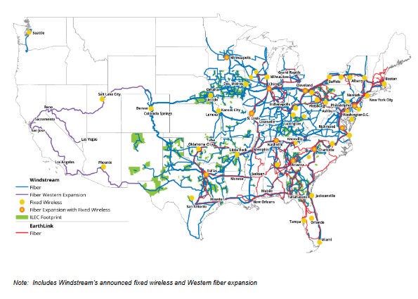 windstream earthlink deal network map