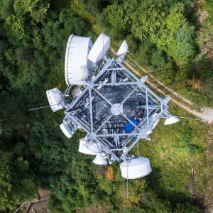 wireless tower from the top