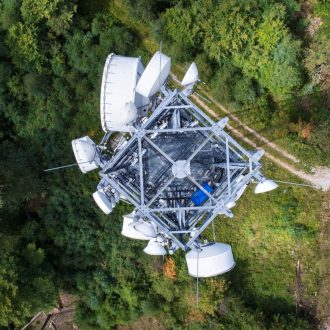wireless tower from the top