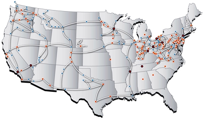 zayo_network Zayo Network Map