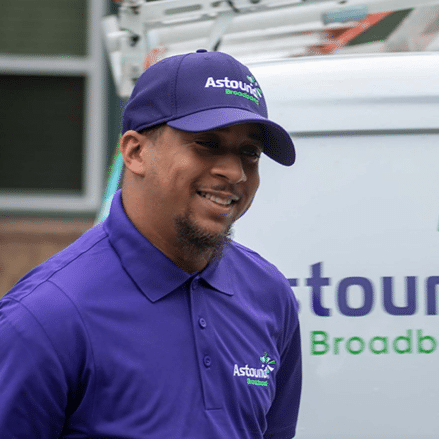 Astound Technician with Truck