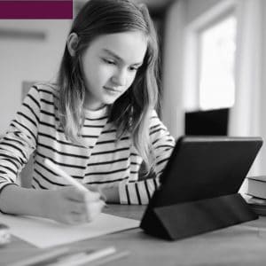 Education Super Highway Student on Mobile Device