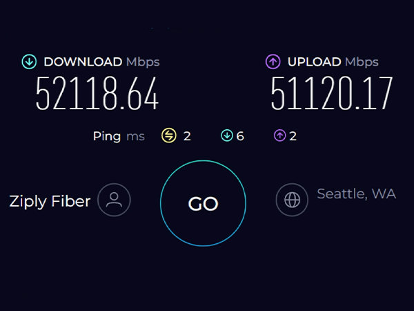 Speed Test Ziply Fiber