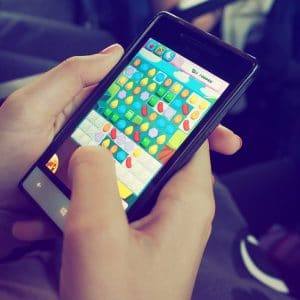 Candy crush on phone