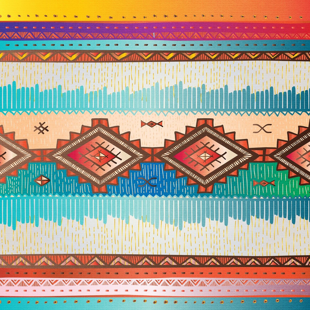 native american print