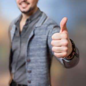 Thumbs up, agreement