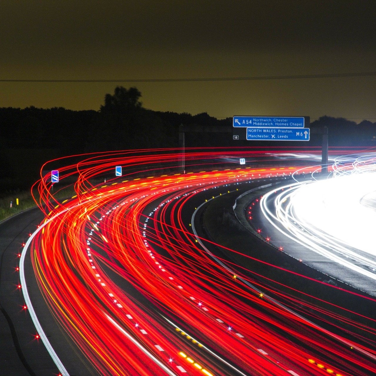 red lights in traffic